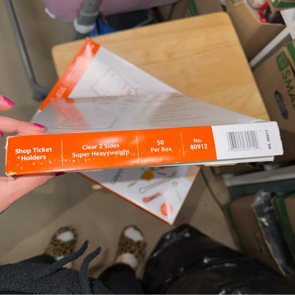 C-Line Vinyl Shop Ticket Holders, Both Sides Clear, 9 x 12 Inches, 50 per Box